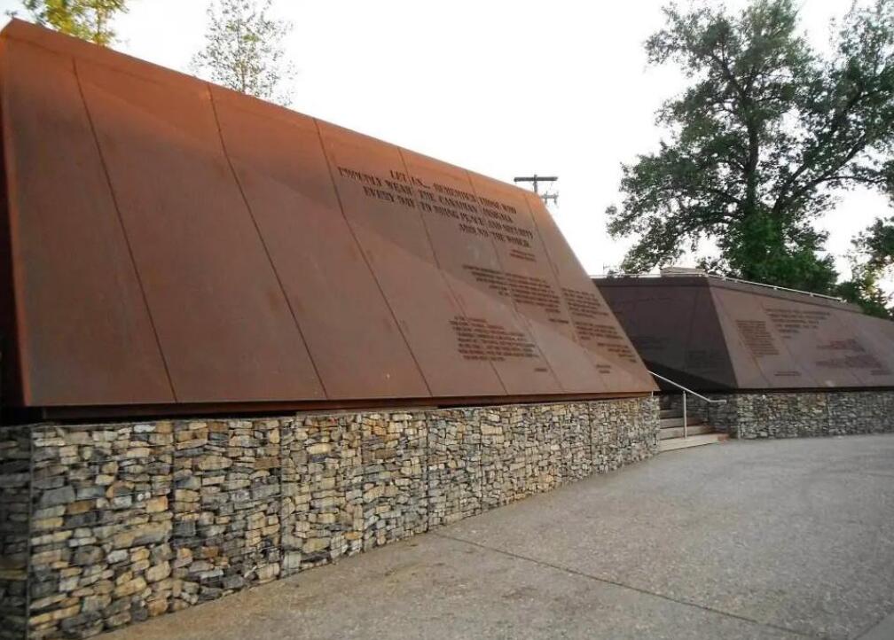 盐山耐候钢板挡土墙