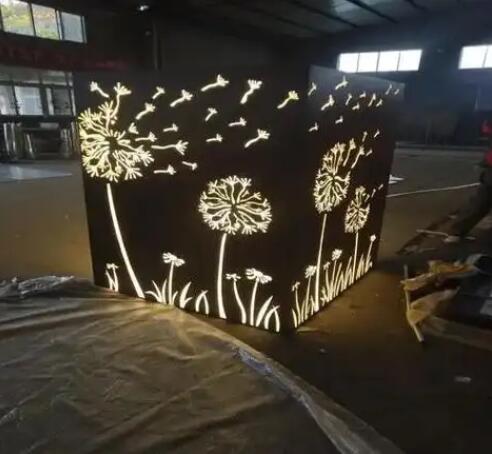 盐山耐候钢灯箱