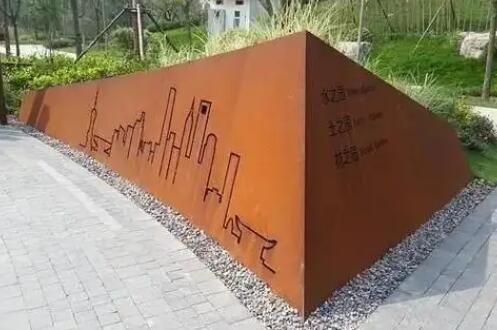 盐山耐候钢挡土墙